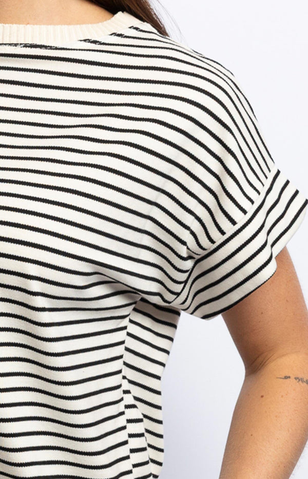 Volange T-SHIRT STRIPES BLACK