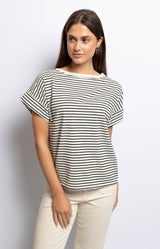 Volange T-SHIRT STRIPES BLACK