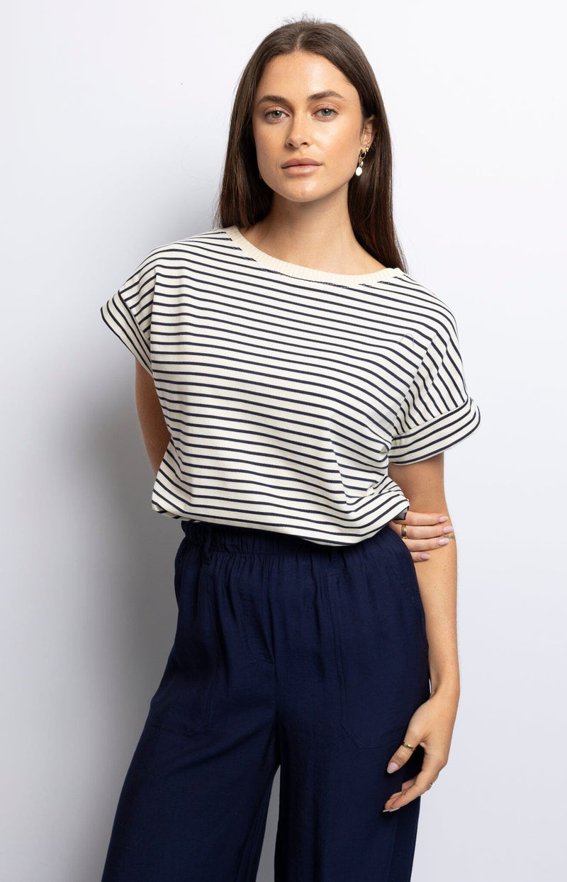 Volange T-SHIRT STRIPES NAVY