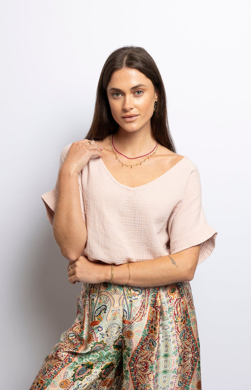 Volange TOP V COTTON ROSE