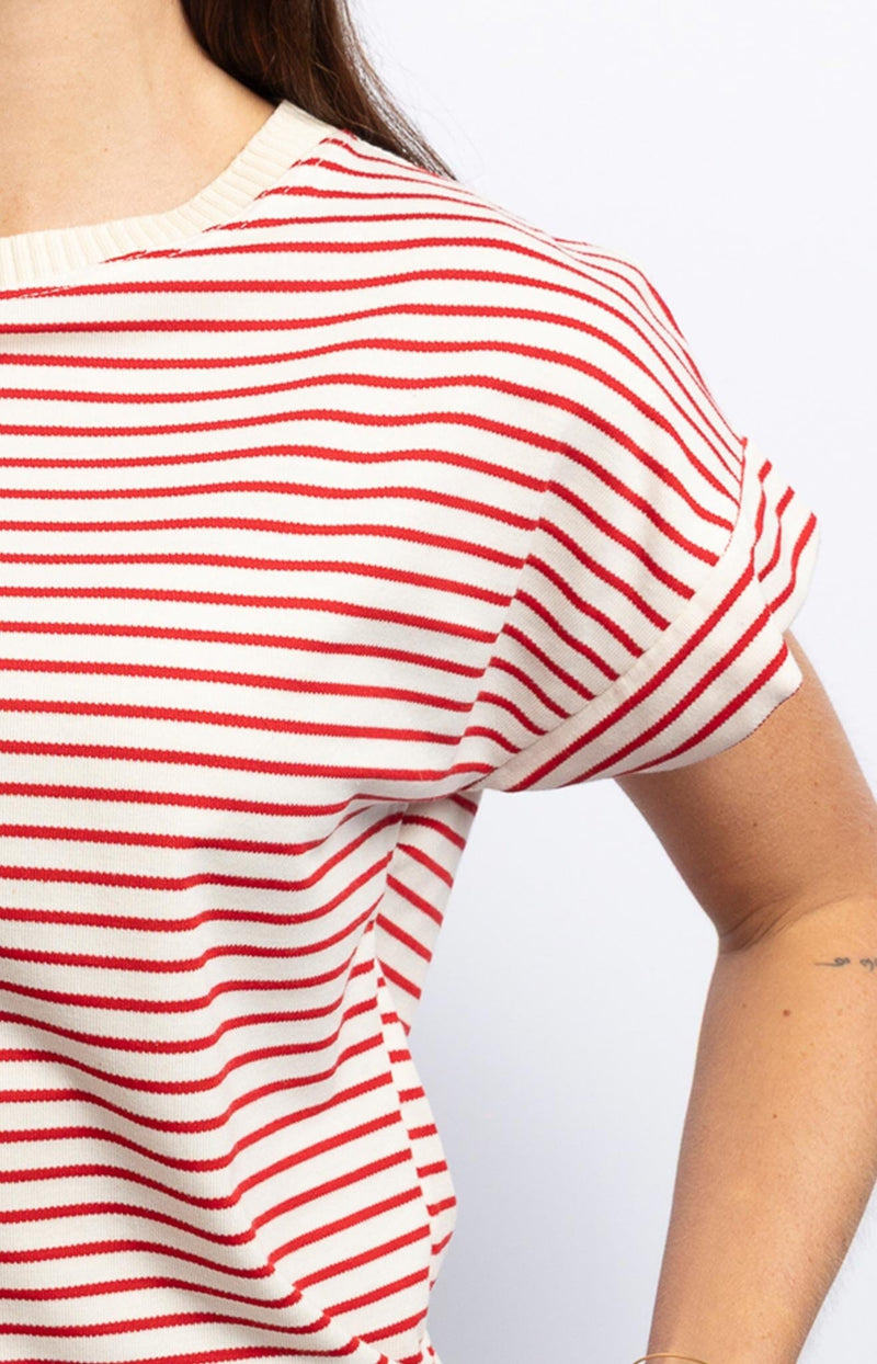 Volange T-SHIRT STRIPES RED