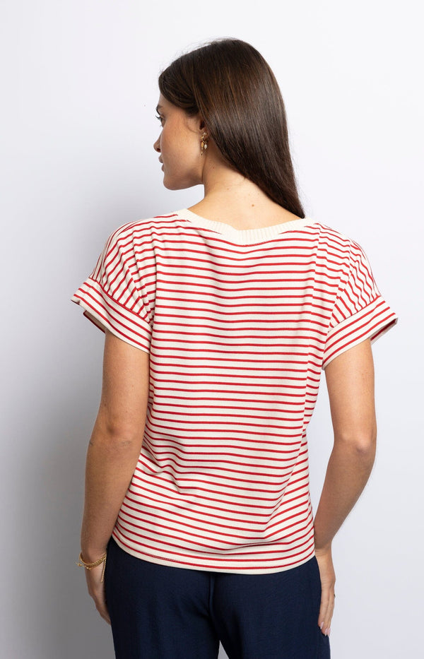 Volange T-SHIRT STRIPES RED