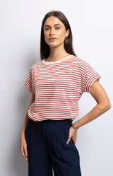 Volange T-SHIRT STRIPES RED