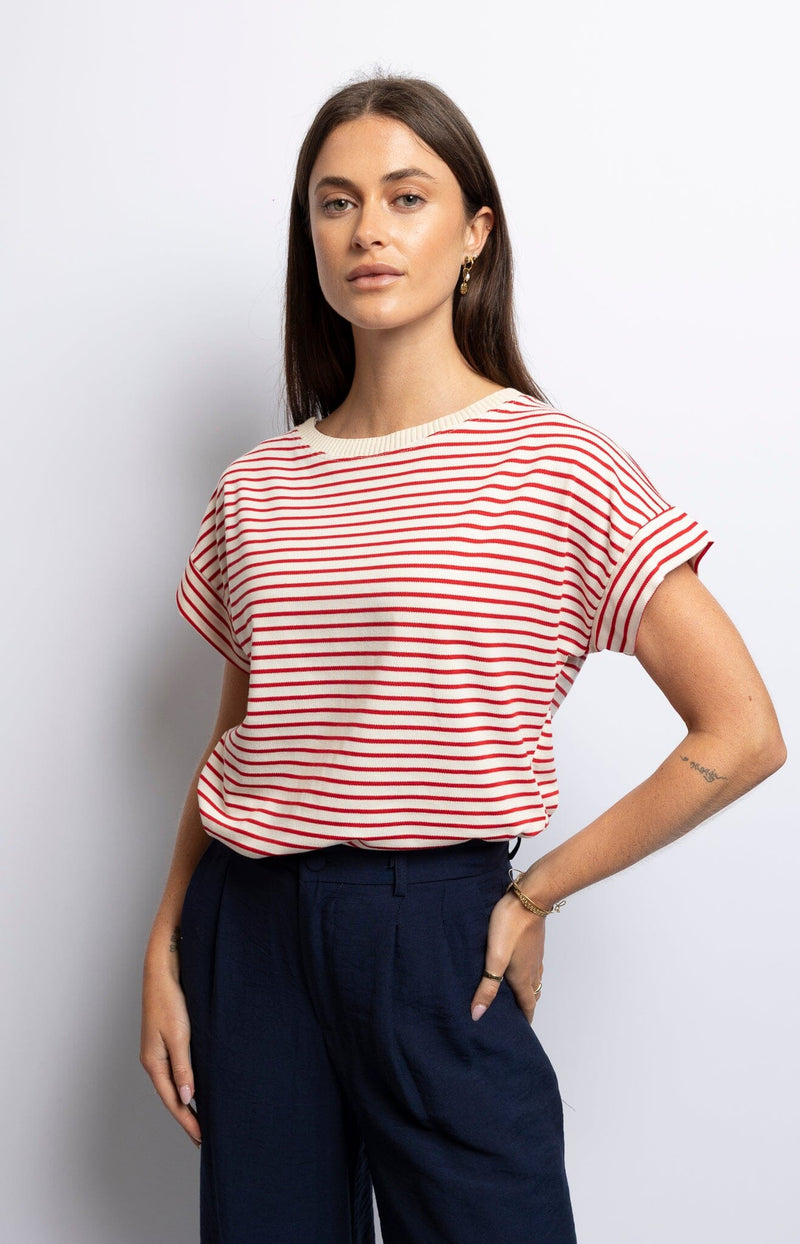 Volange T-SHIRT STRIPES RED
