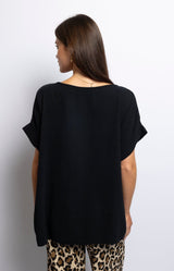 Volange TOP V COTTON BLACK