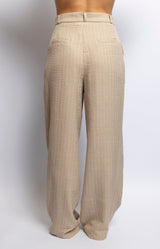 Volange PANTS PINSTRIPE BEIGE