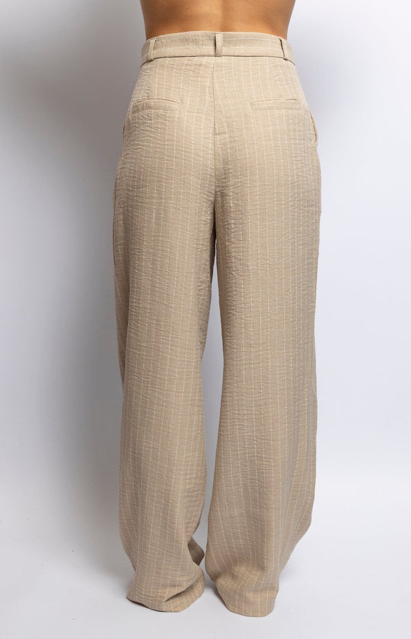 Volange PANTS PINSTRIPE BEIGE