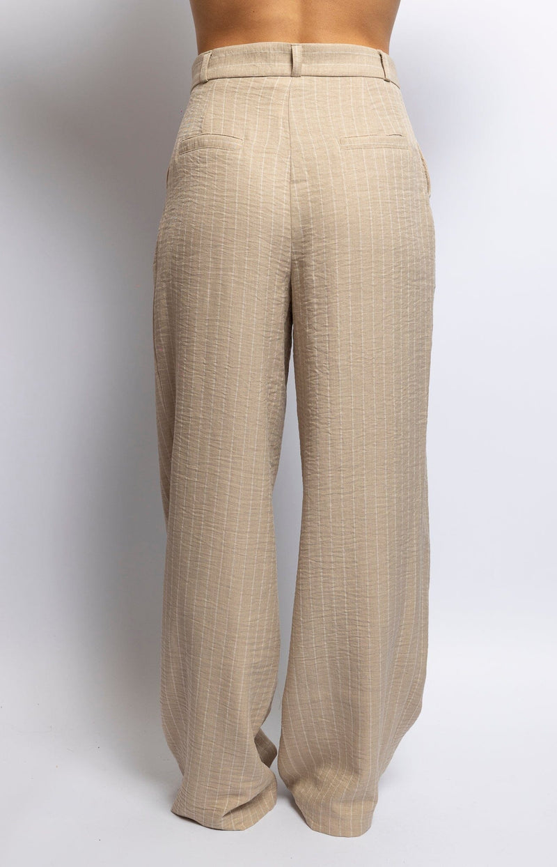 Volange PANTS PINSTRIPE BEIGE