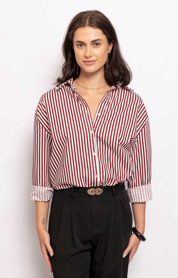 Volange SHIRT LOU BORDEAUX