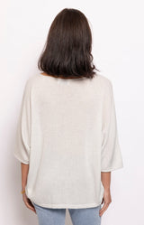 Volange TOP SPRING LUREX WHITE
