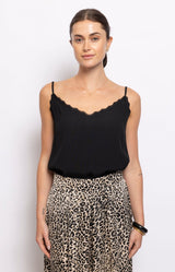 Volange CAMI LACE BLACK