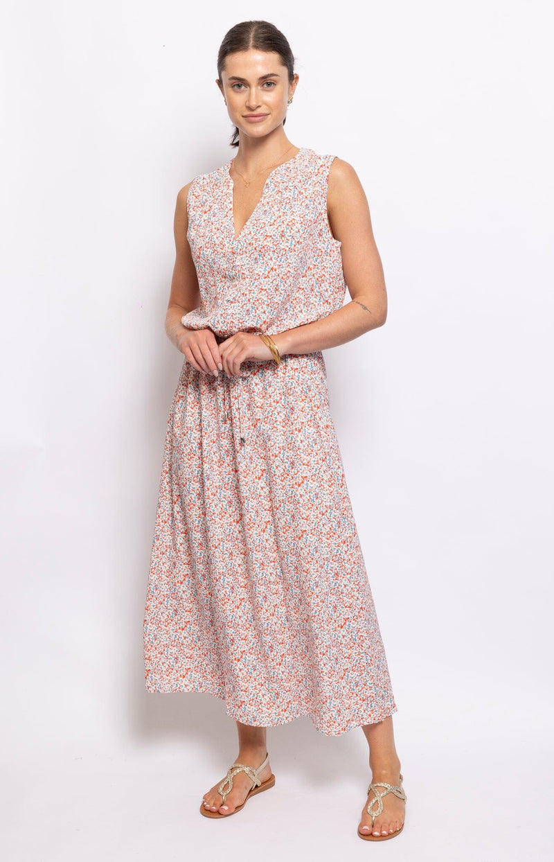 VERSATILE CHIC FLORAL DRESS SUMMER FRENCH FASHION - VOLANGE PARIS