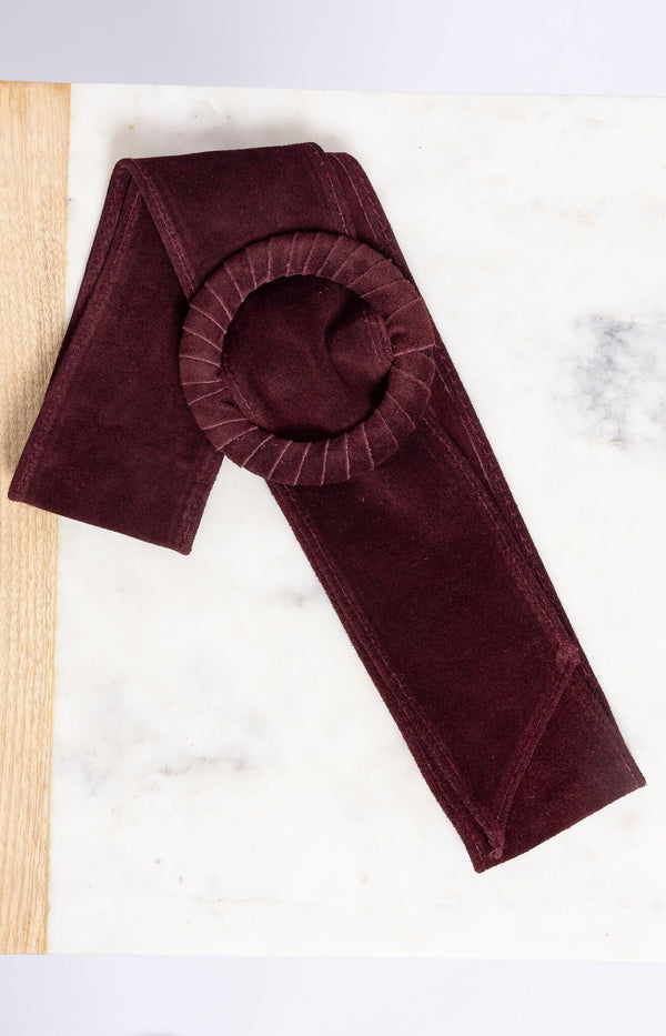 Volange BELT SUEDE BORDEAUX