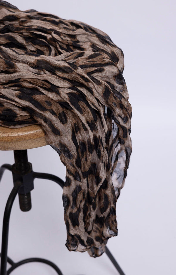 Volange SCARF LEOPARD BROWN