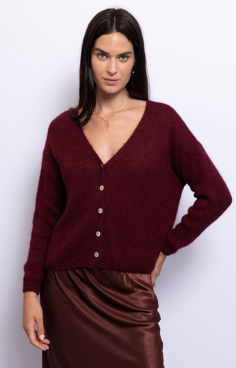 Volange CARDIGAN CANDICE BORDEAUX
