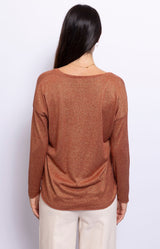 Volange TOP LUREX RUST