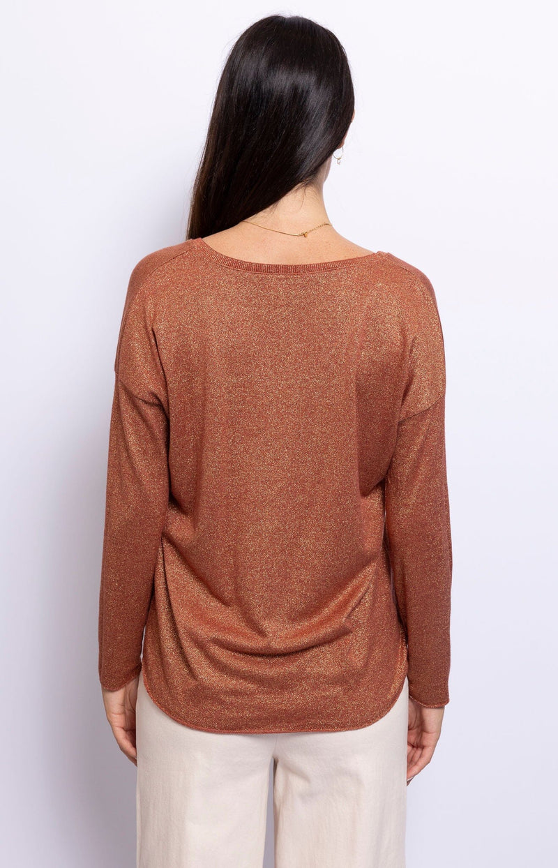 Volange TOP LUREX RUST