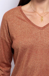 Volange TOP LUREX RUST