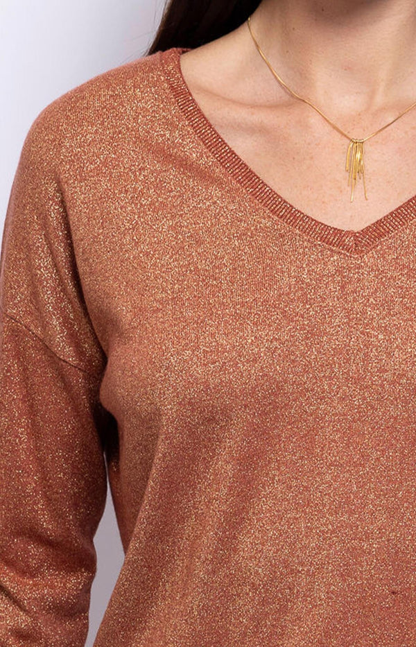 Volange TOP LUREX RUST