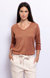 Volange TOP LUREX RUST