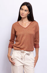 Volange TOP LUREX RUST