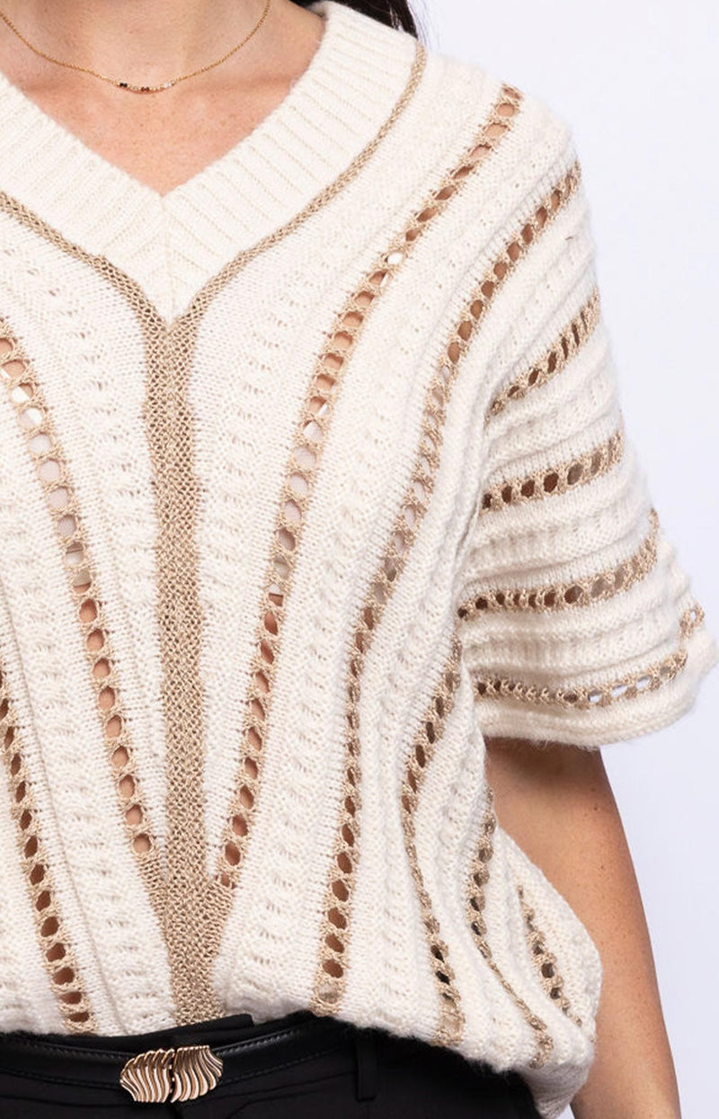 Volange JUMPER LEETCHI OFF WHITE