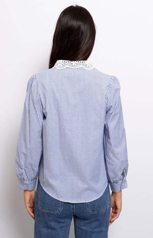 Volange SHIRT STRIPES LACE