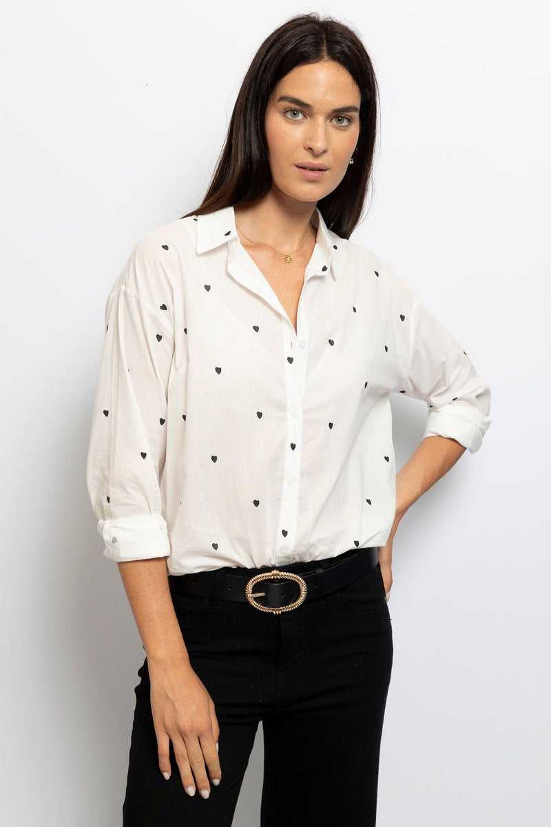 Volange SHIRT HEART BLACK