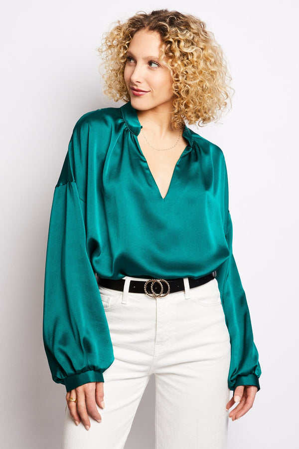Volange BLOUSE MOKKA GREEN