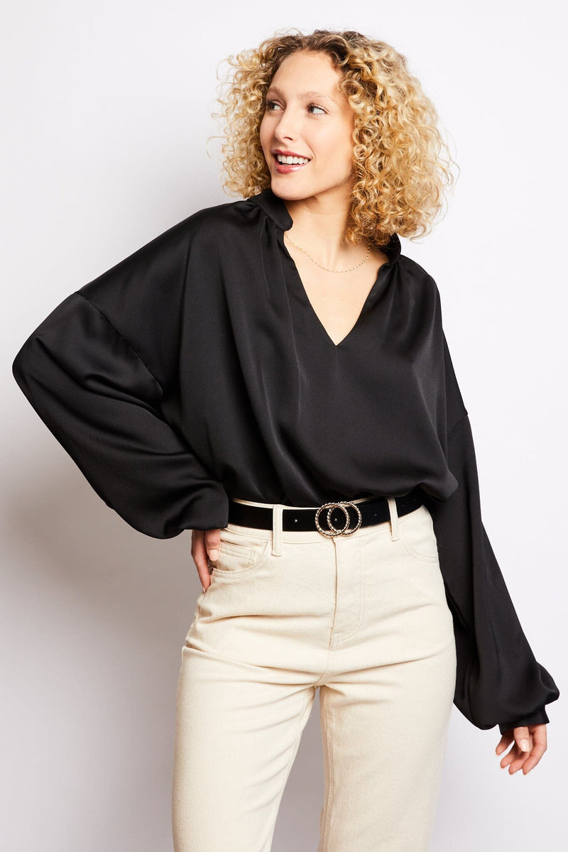 Volange BLOUSE MOKKA BLACK