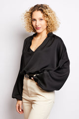 Volange BLOUSE MOKKA BLACK