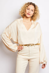 Volange BLOUSE MOKKA CREAM