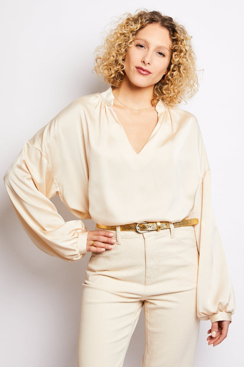 Volange BLOUSE MOKKA CREAM
