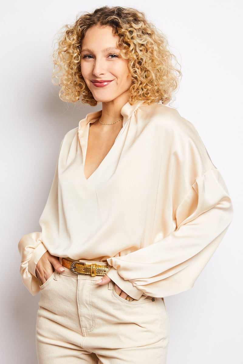 Volange BLOUSE MOKKA CREAM