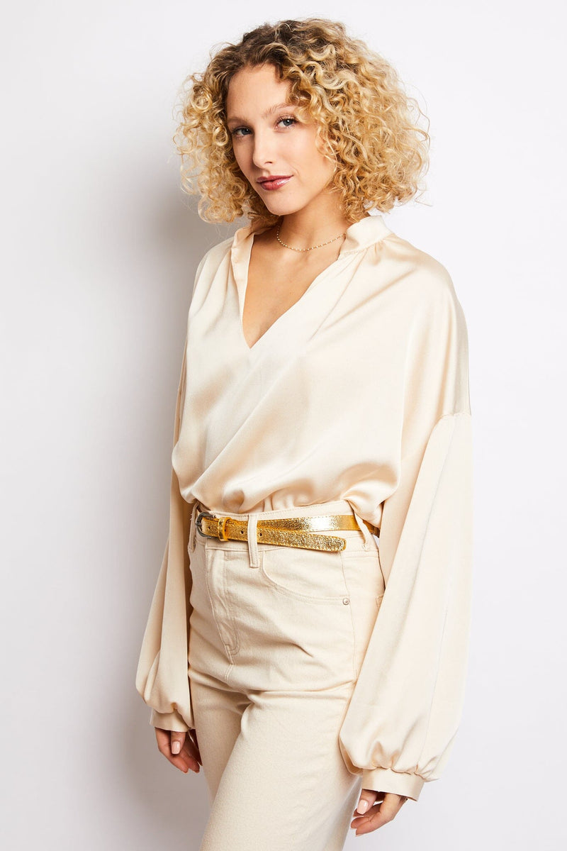 Volange BLOUSE MOKKA CREAM