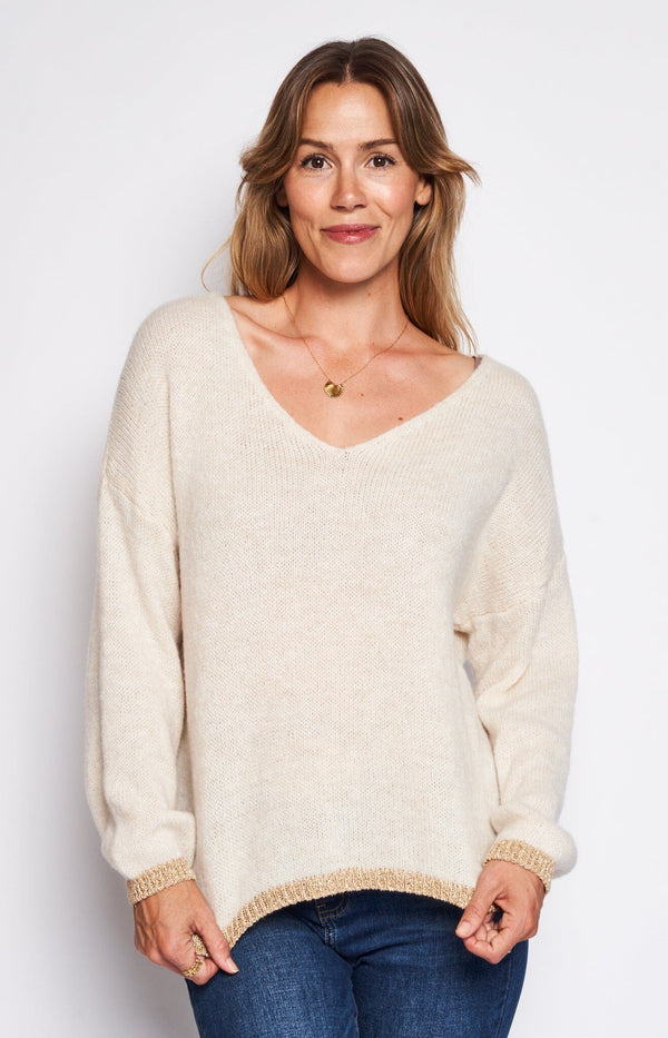 WOOL BLEND RELAXED COMFORTABLE JUMPER FRENCH FASHION - VOLANGE PARIS