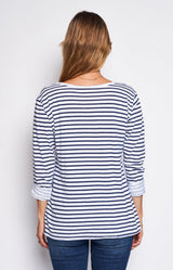 Volange T-SHIRT STRIPES TUNIS NAVY