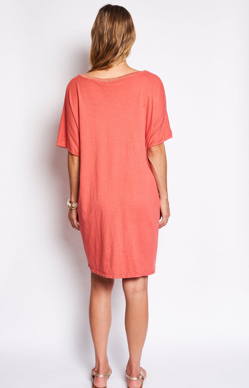 Volange T-SHIRT DRESS CORAL