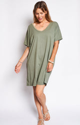 Volange T-SHIRT DRESS KHAKI