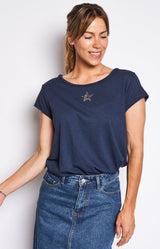 Volange T-SHIRT STAR NAVY