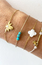 WATER RESISTANT Stainless steel with Gold-plated finish HYPOALLERGENIC FRENCH JEWELLERY - VOLANGE PARIS