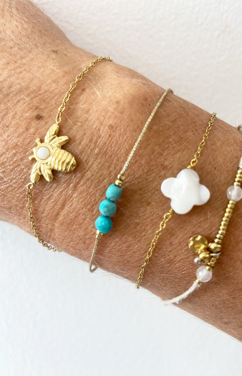 WATER RESISTANT Stainless steel with Gold-plated finish HYPOALLERGENIC FRENCH JEWELLERY - VOLANGE PARIS