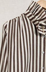 chocolate-stripe-cotton-blouse-french-fashion-volange-paris
