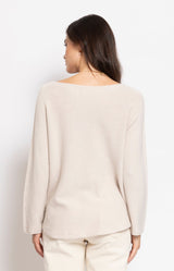 Soft beige jumper with relaxed silhouette – Volange Paris, Parisian fashion in Sydney (Mosman, Paddington and Bronte) or Australia-wide online.