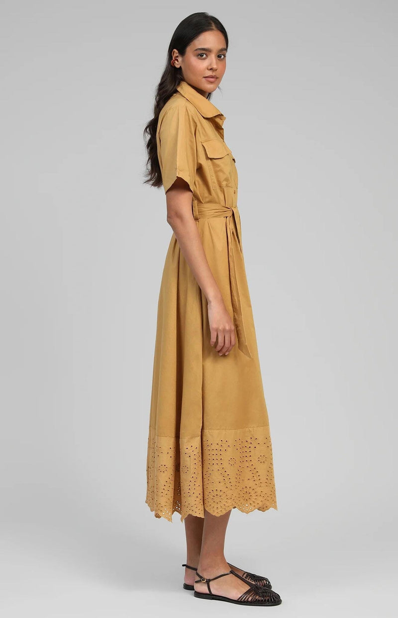 Volange DRESS OLIVINE