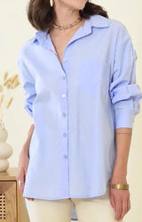 Volange SHIRT COTTON AMOUR BLUE