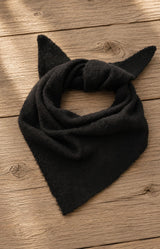 Triangle scarf with subtle woven pattern and soft drape – Volange Paris, Parisian fashion in Sydney (Mosman, Paddington and Bronte) or Australia-wide online.