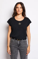 Volange T-SHIRT STAR BLACK