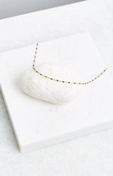 Volange ENAMEL NECKLACE BLACK